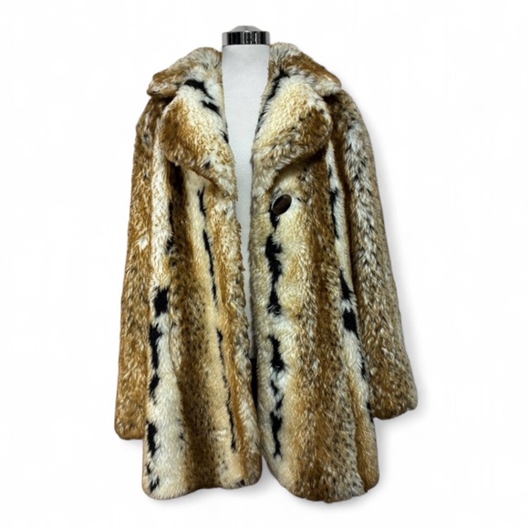 regal Jackets & Blazers - SALE⚡️Vintage Regal Faux Fur Luxurious Lynx Animal Print Mobwife Coat